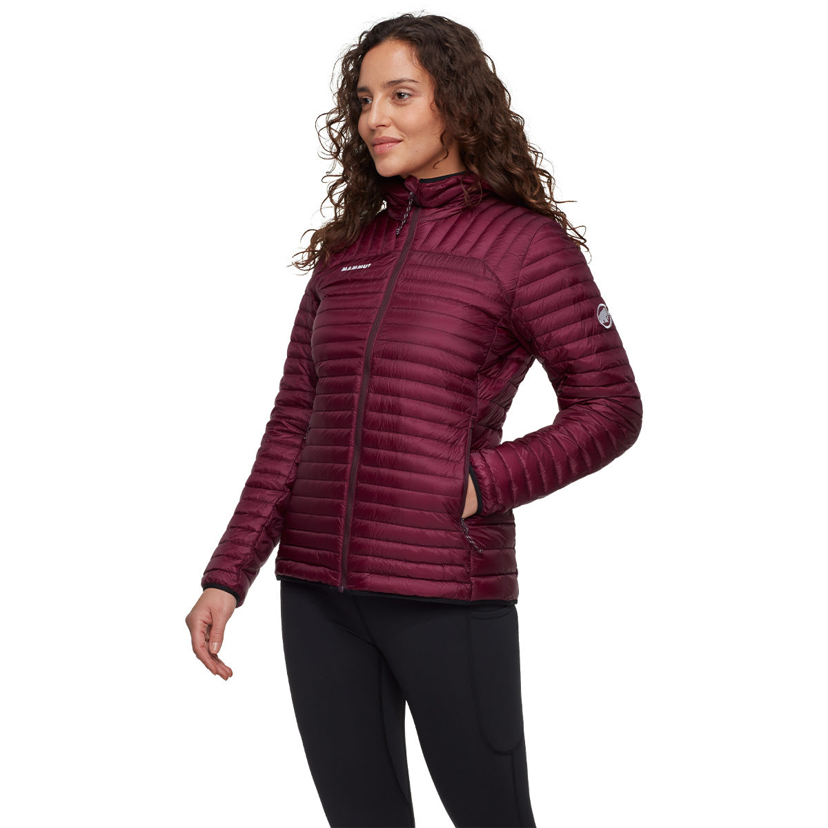 Jacheta Femei Mammut Broad Peak Light In Hooded Vin