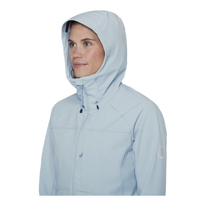 Jacheta Softshell Femei Mammut Ultimate Comfort So Hooded Nebla
