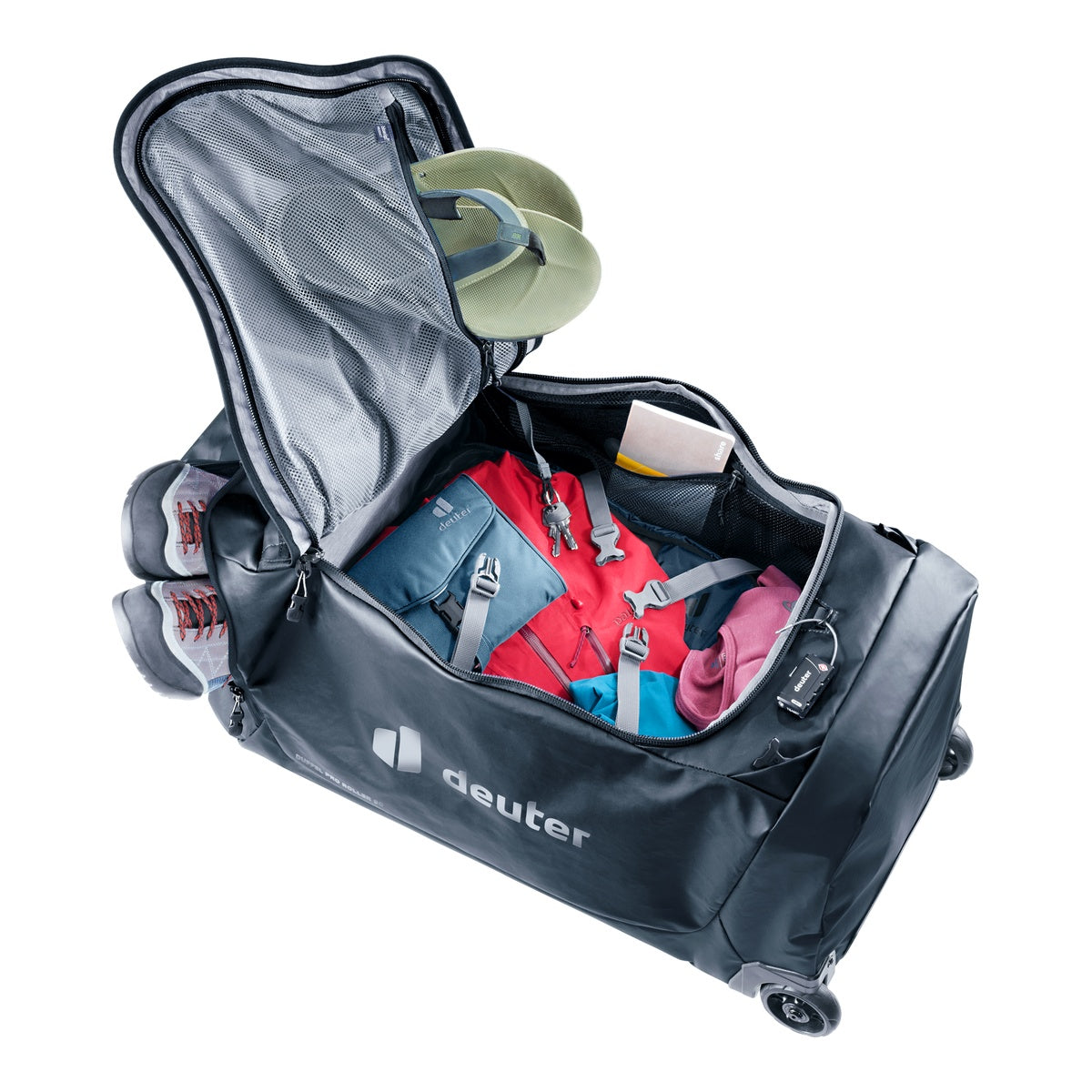 Geanta Voiaj Deuter Duffel Pro Roller 90 Black