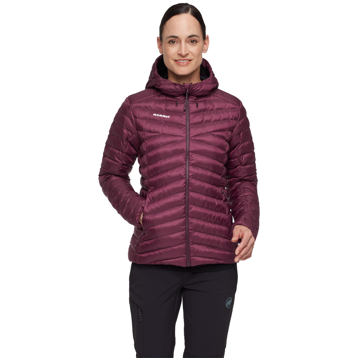 Jacheta Femei Mammut Albula In Hooded Vin-Black