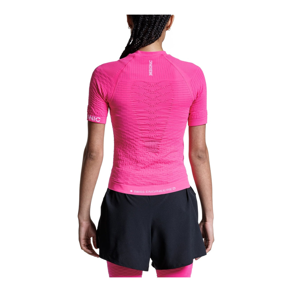 Tricou Femei X-Bionic Effektor Wmn Neo Pink/X White