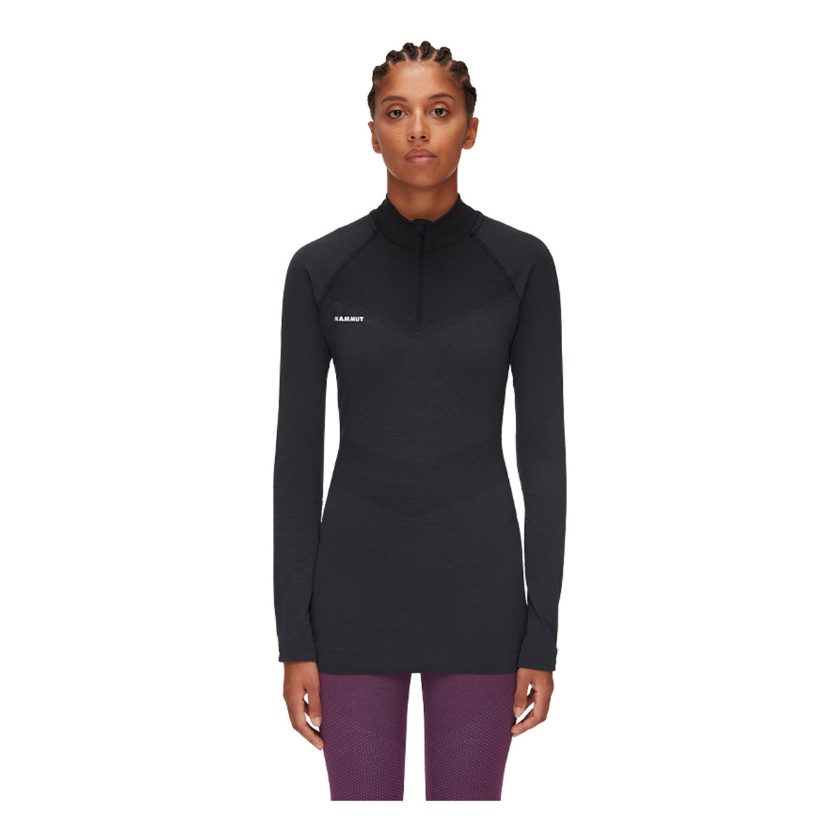 Bluza Femei Mammut Trift Half Zip Black