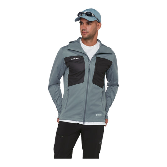 Jacheta Softshell Barbati Mammut Ultimate VIII SO Hooded Strata-Black