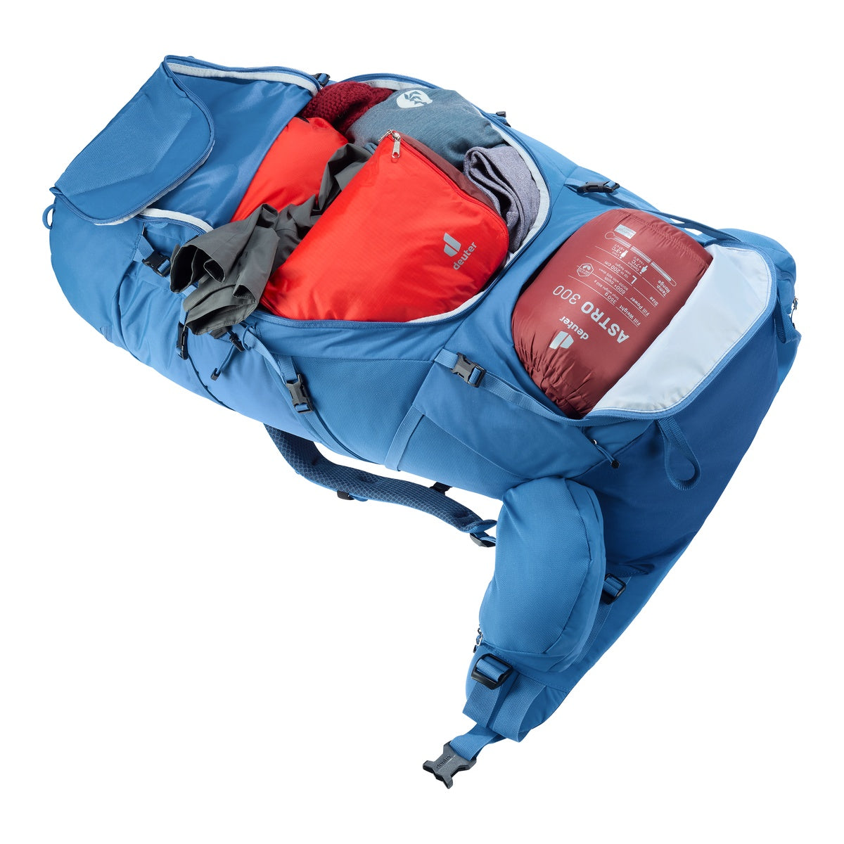 Rucsac Munte Barbati Deuter Aircontact Core 70+10 Baltic Nightblue
