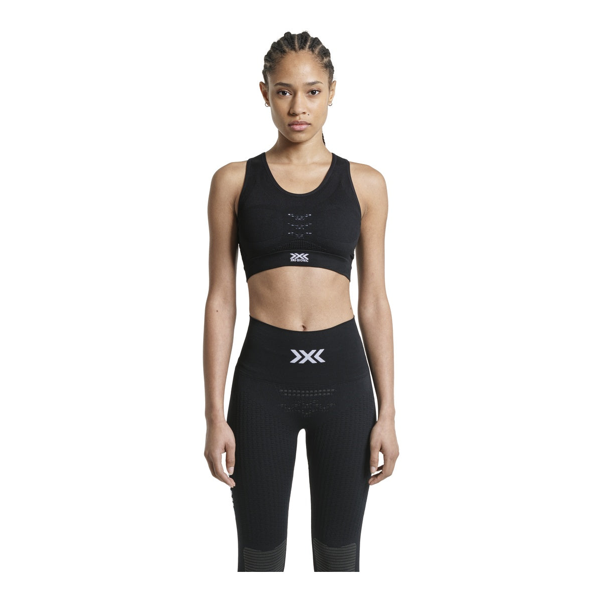 Bustiera Femei X-Bionic Energizer 4.0 Sports Opal Black/Arctic White