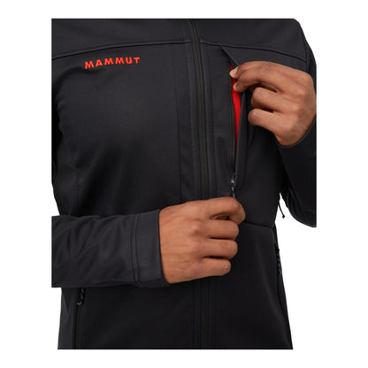 Jacheta Softshell Barbati Mammut Ultimate VIII So Hooded Jacket Men 25 Years Black