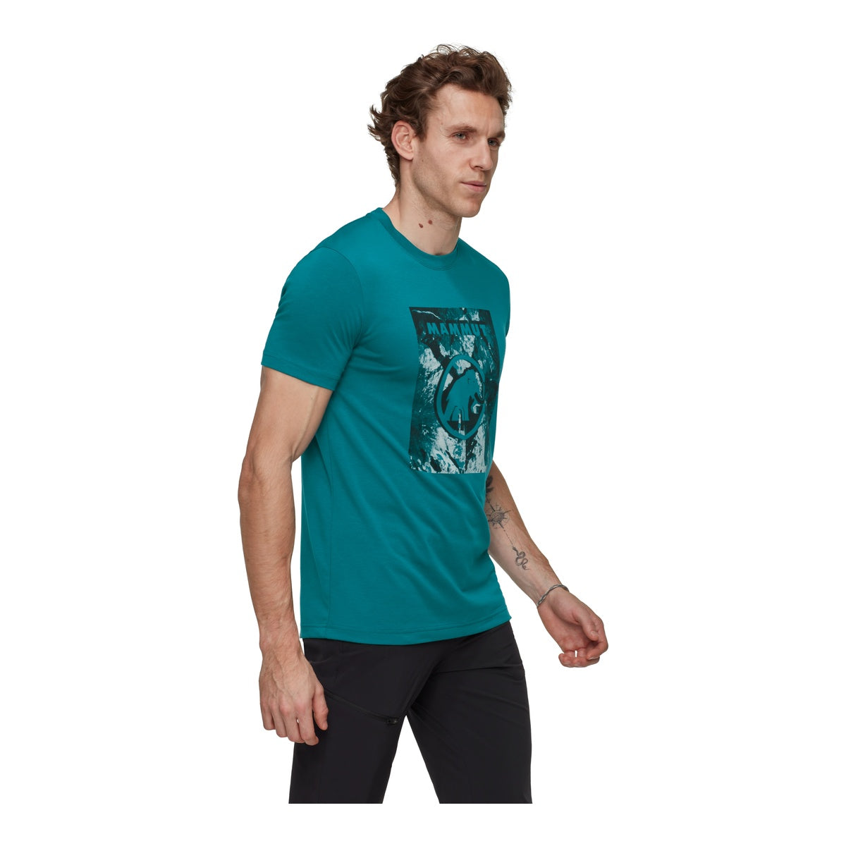 Tricou Barbati Mammut Trovat Deep Teal