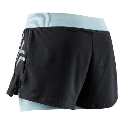 Pantaloni Scurti Femei X-Bionic Twyce Race 2In1 Wmn Clearwater/Black