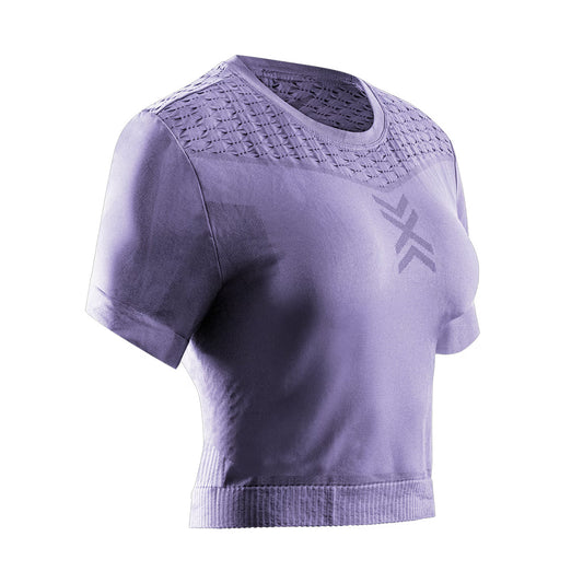 Top Femei X-BIONIC X-Ential Crop Dusty Lavender