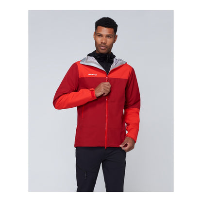 Jacheta Barbati Mammut Alto Guide HS Hooded Dark Mammut Red-Mammut Red