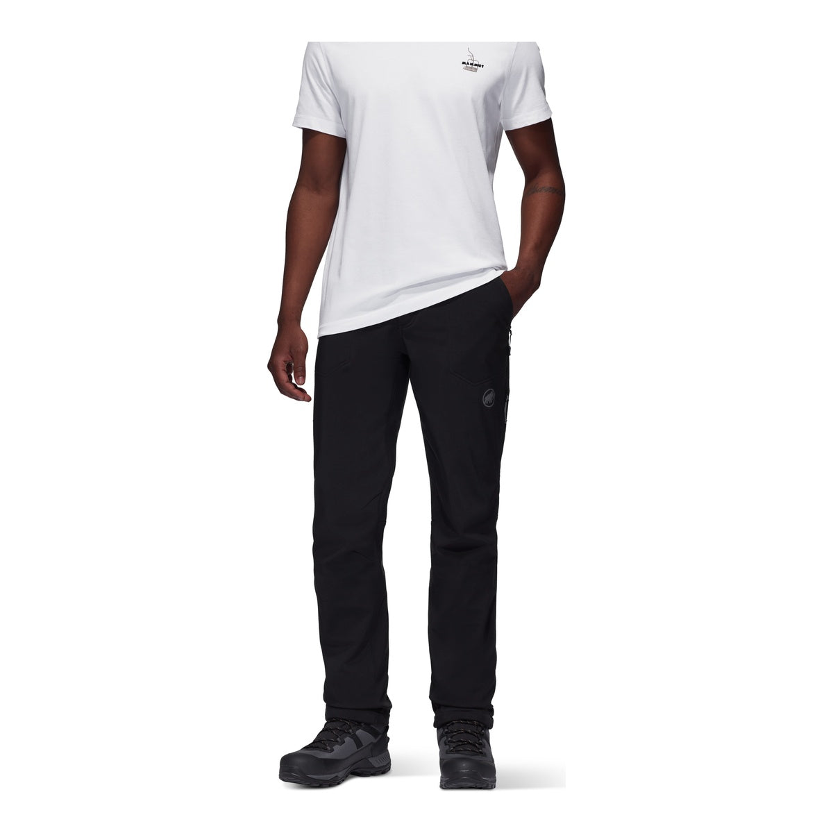 Pantaloni Softshell Barbati Mammut Runbold Winter So Black