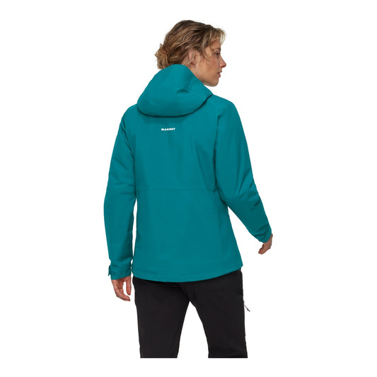 Jacheta Femei Mammut Linard Hs Thermo Hooded Deep Teal