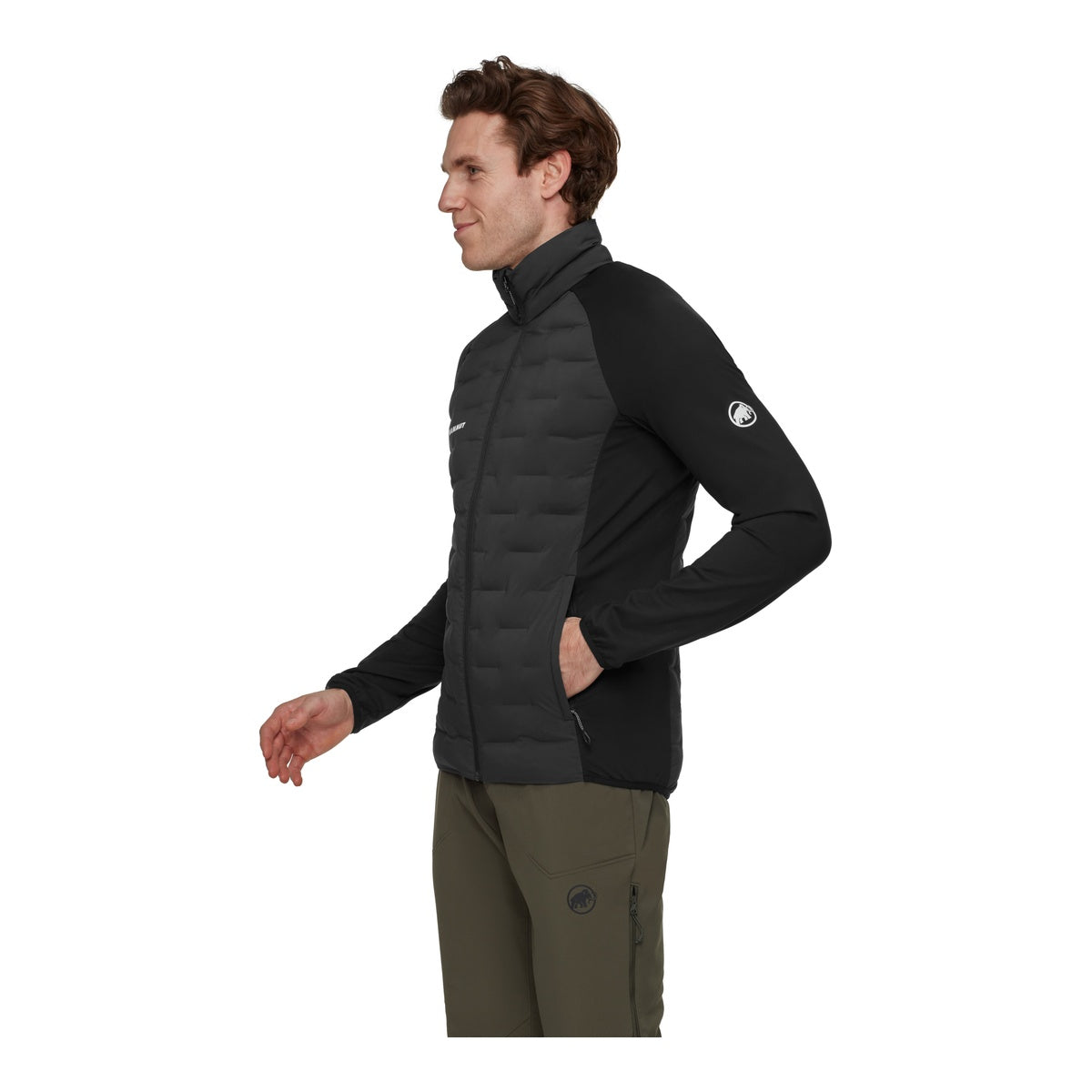 Geaca Barbati Mammut Sender In Hybrid Black