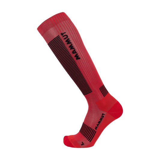 Sosete Drumetie Mammut Socks Mountaineering Compression Knee Mammut Red-Black
