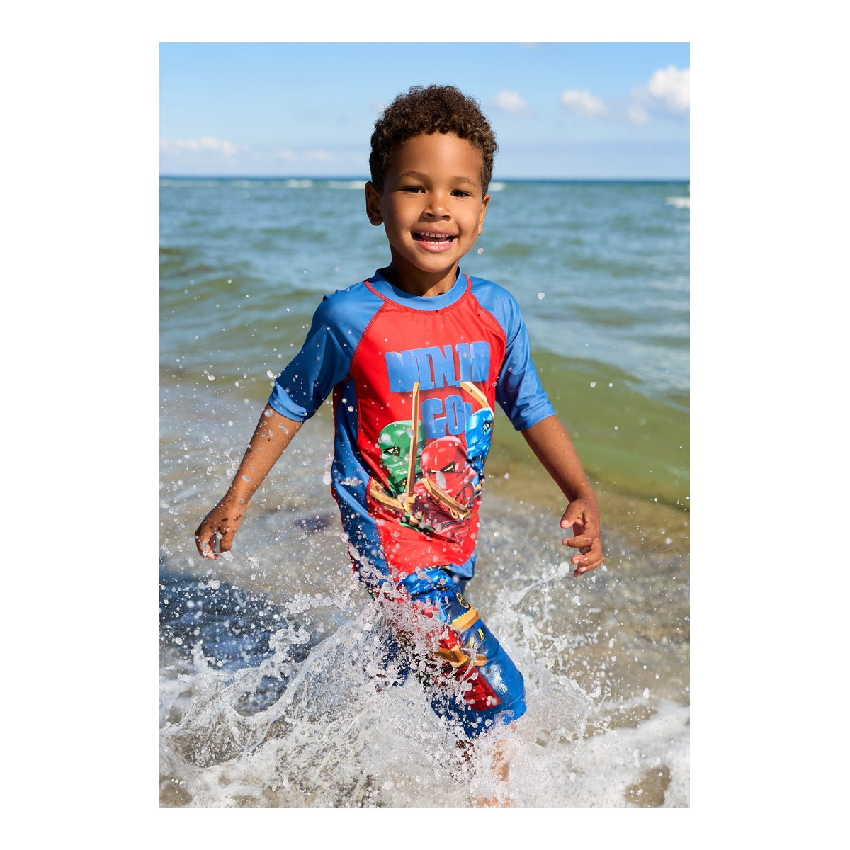 Bluza de Baie Baieti cu UPF 40+ Lego Wear LWAIKO 307 Blue