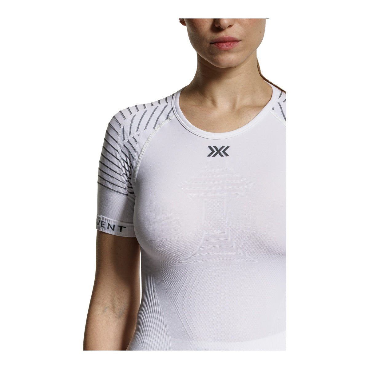 Tricou Femei X-Bionic Invent 4.0 Lt Sh Sl Wmn Arctic White/Dolomite Grey