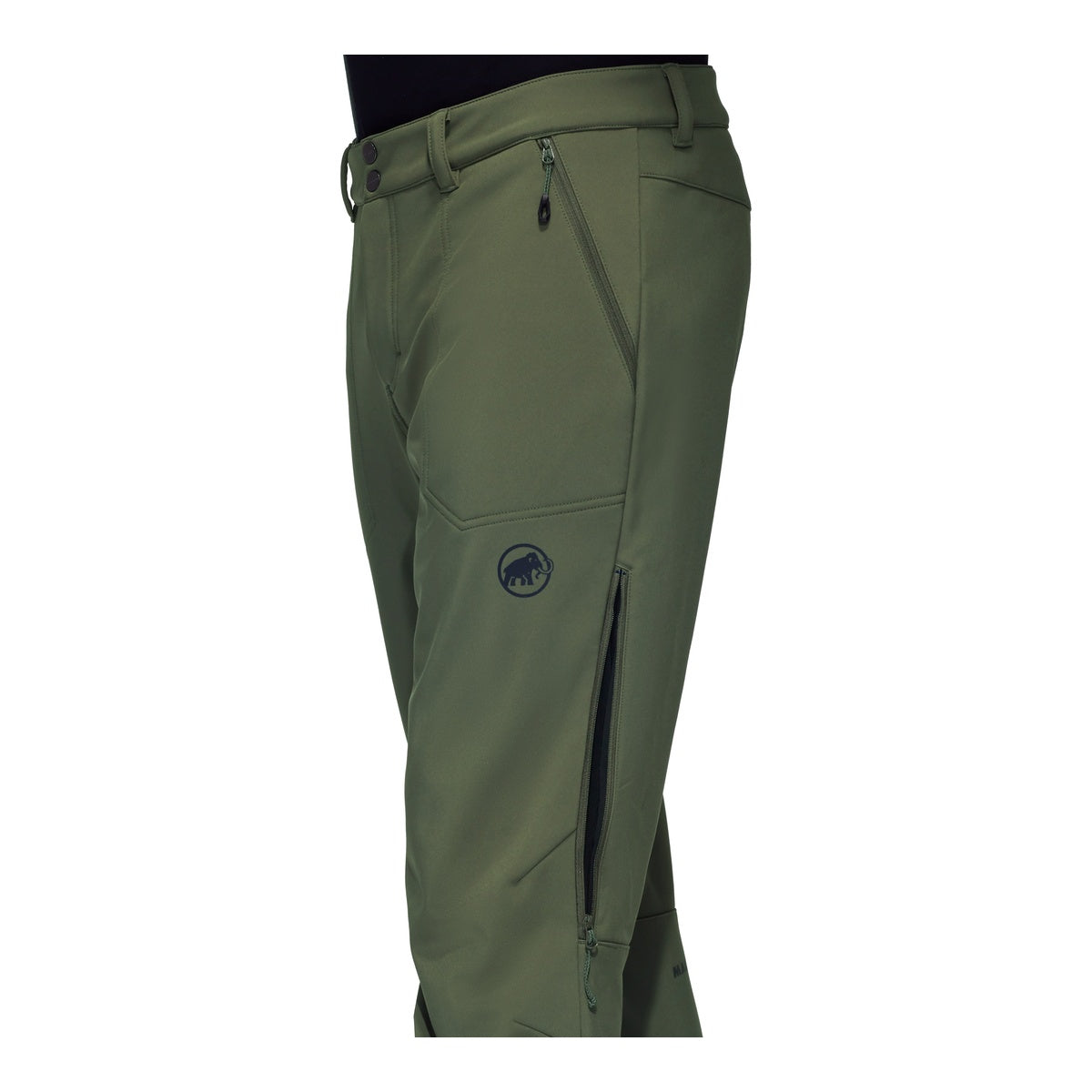 Pantaloni Softshell Barbati Mammut Runbold Winter So Dark Marsh