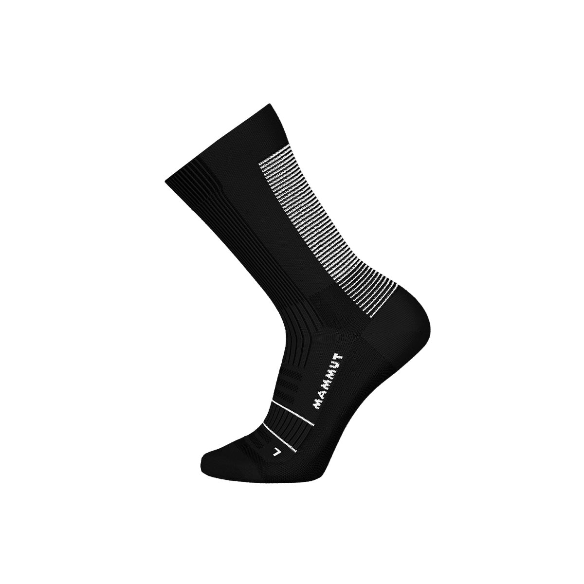 Sosete Unisex Mammut Trail Run Cushion Blk/Wht