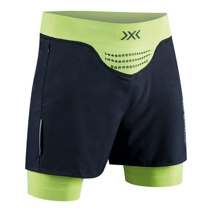 Pantaloni Scurti Barbati X-Bionic Effektor 4D Running Streamlite Opal Black/Effektor Green