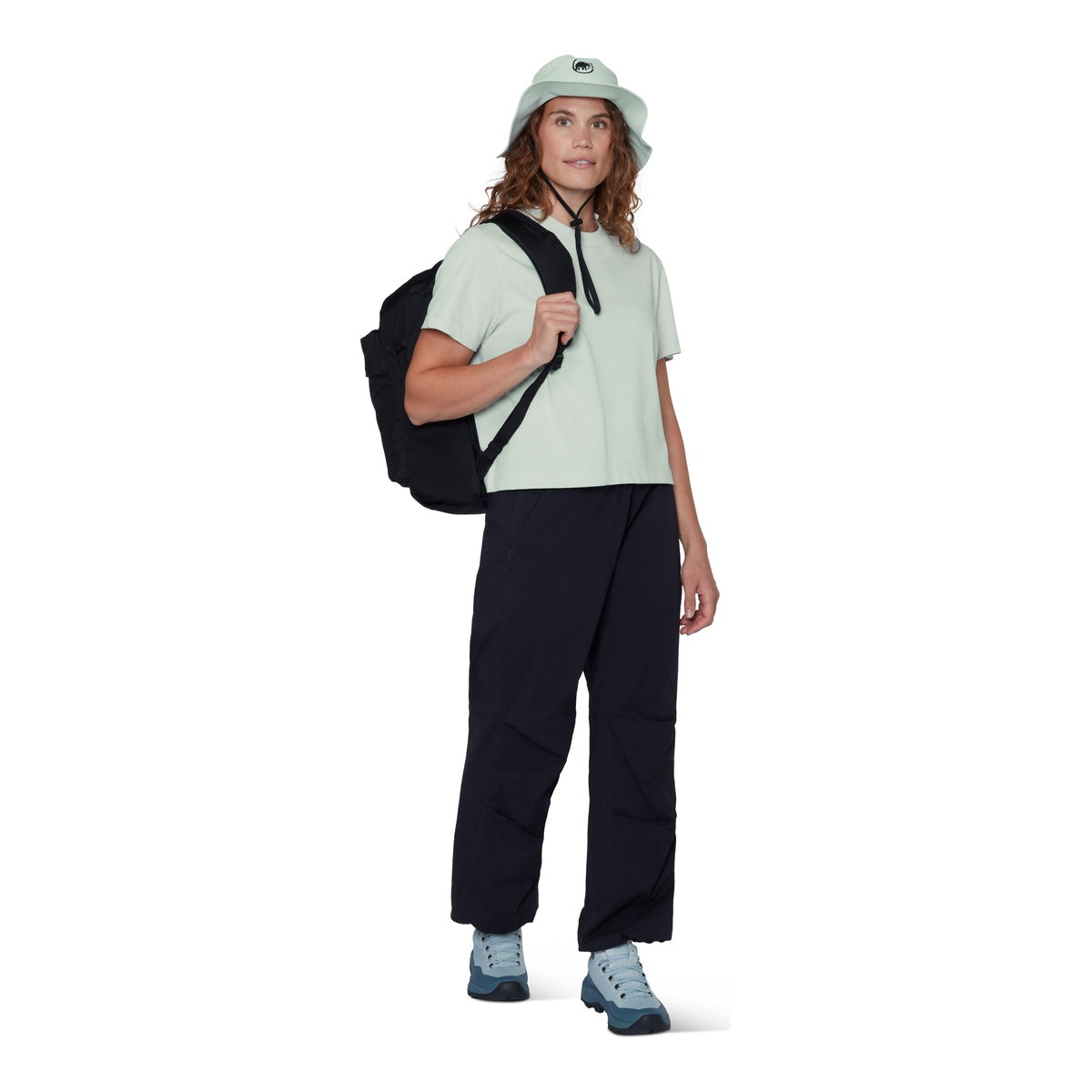 Tricou Femei Mammut Base Cropped Mini Logo Verde