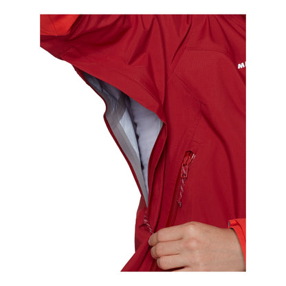 Jacheta Femei Mammut Alto Guide HS Hooded Dark Mammut Red-Mammut Red