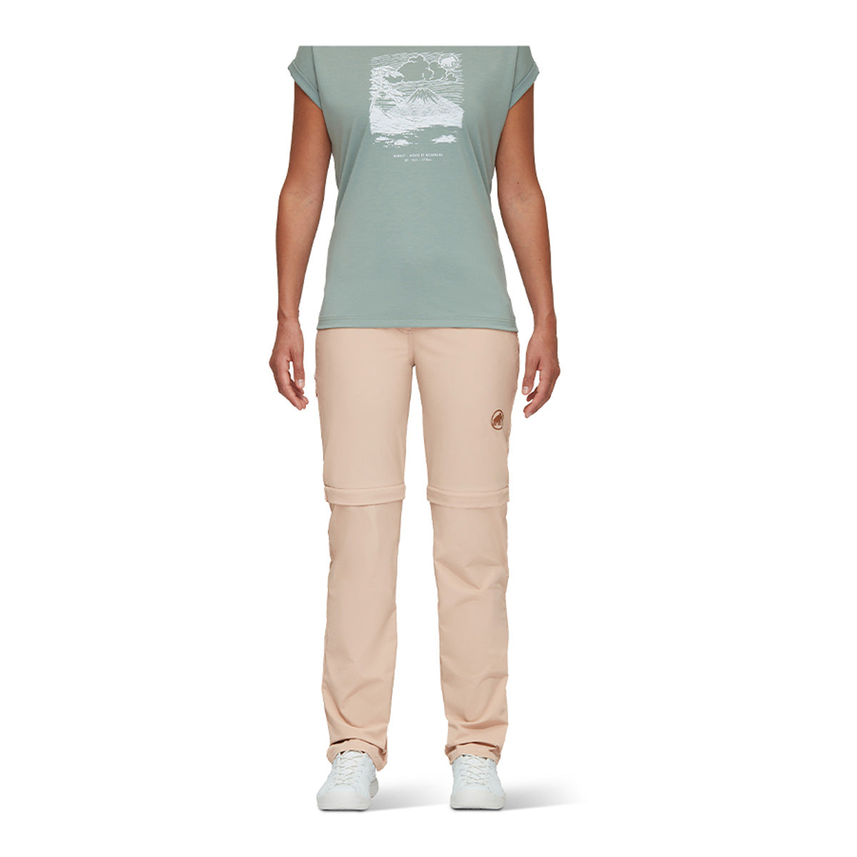 Pantaloni Femei Mammut Runbold Zip Off Savannah
