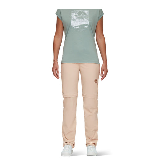 Pantaloni Femei Mammut Runbold Zip Off Savannah