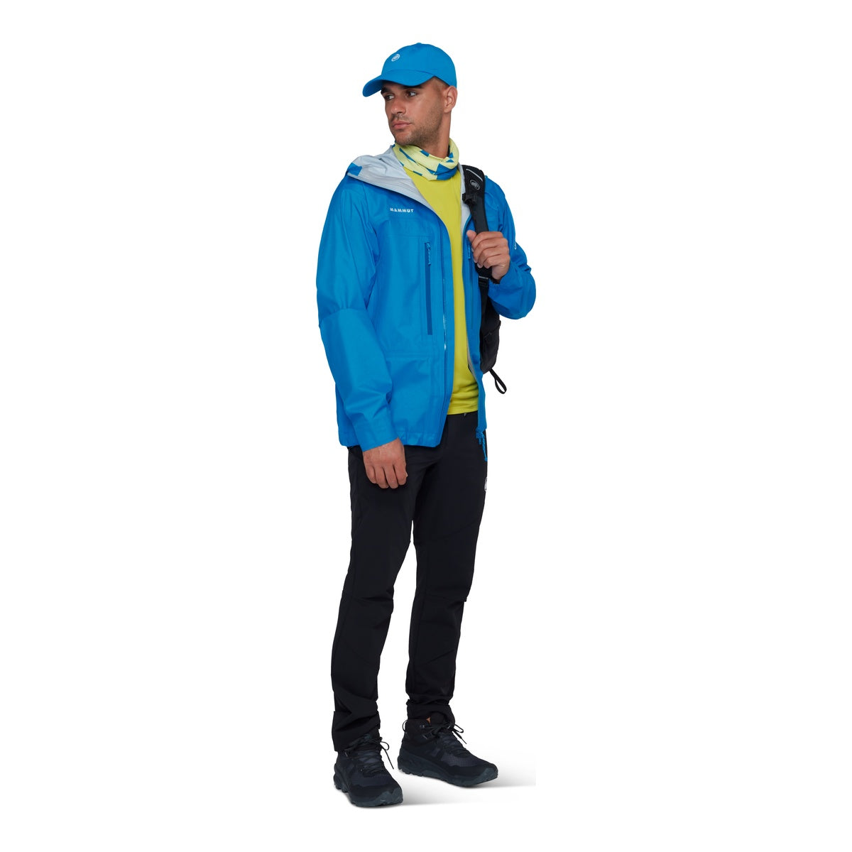 Jacheta Barbati Mammut Taiss Light HS Hooded Glacier Blue