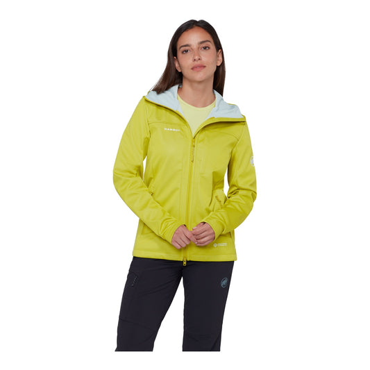 Jacheta Softshell Femei Mammut Ultimate VIII SO Hooded Acacia