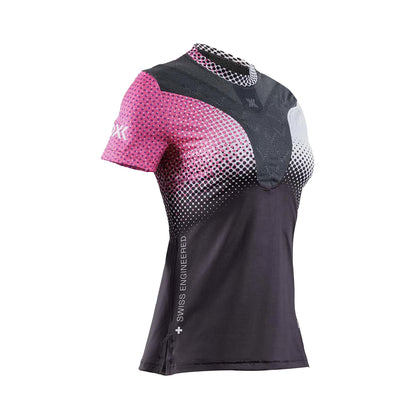 Tricou Femei X-BIONIC Corefusion Run Dot Fade-Neo Pink-White