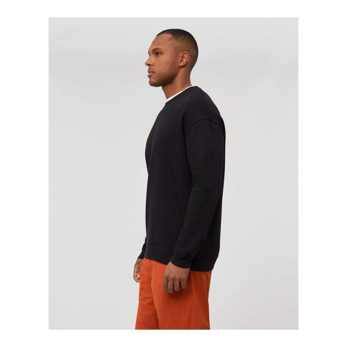 Bluza Barbati Mammut Base Ml Crew Neck Men Ski Tour Black