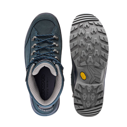 Bocanci Femei Lowa Renegade Evo GTX Mid Steel Blue-Old Rose