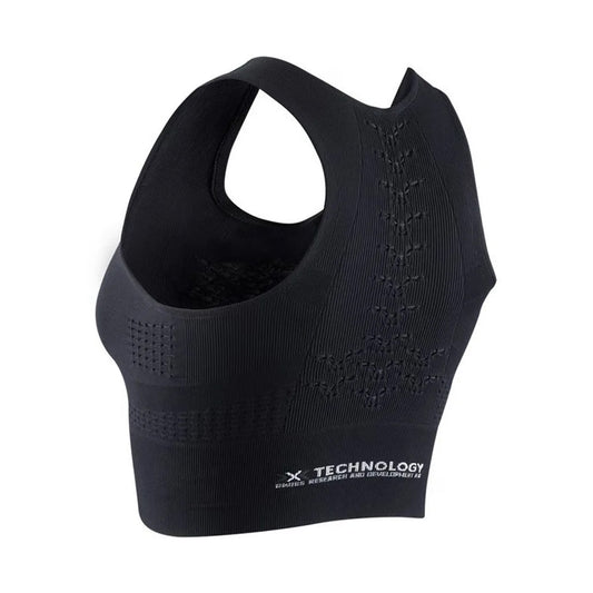 Top Femei X-BIONIC Energizer 4.0 Fitness Crop Black-White