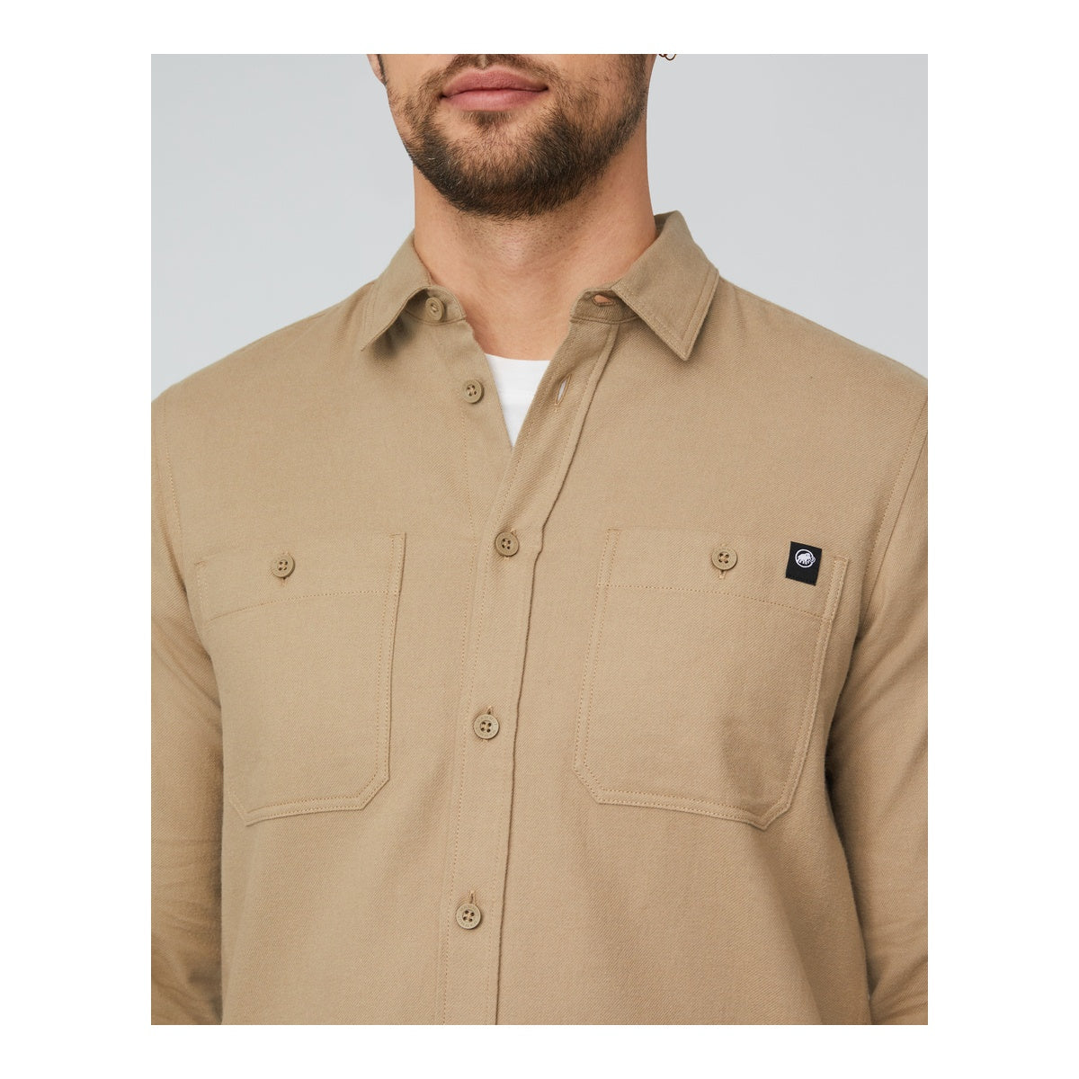 Camasa Barbati Mammut Alvra Plain Longsleeve Sablun