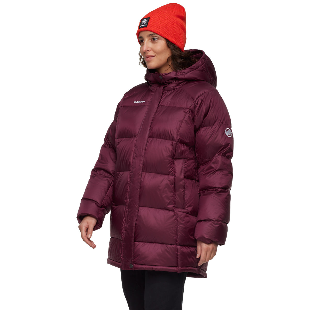 Jacheta Femei Mammut Glacier Glow In Hooded Parka Vin