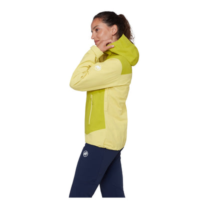 Jacheta Femei Mammut Crag HS Hooded Yellow