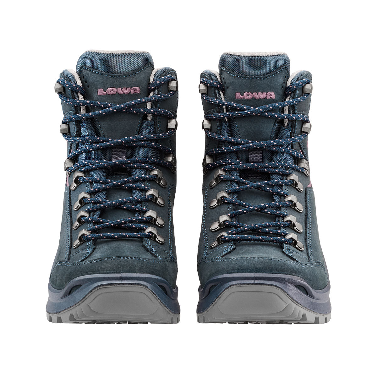 Bocanci Femei Lowa Renegade Evo GTX Mid Steel Blue-Old Rose