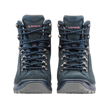 Bocanci Femei Lowa Renegade Evo GTX Mid Steel Blue-Old Rose