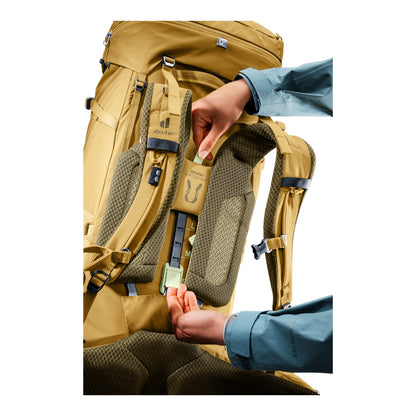 Rucsac Munte Femei Deuter Aircontact Core 55+10 SL Savanna Nori