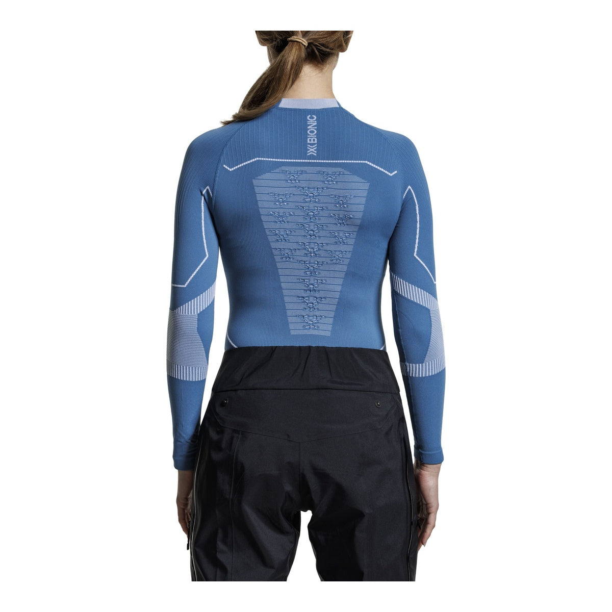 Bluza Femei X-Bionic Energy Accumulator Light Ls Wmn Mineral Blue/Arctic White