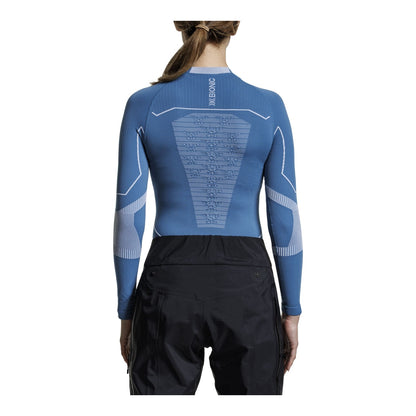 Bluza Femei X-Bionic Energy Accumulator Light Ls Wmn Mineral Blue/Arctic White