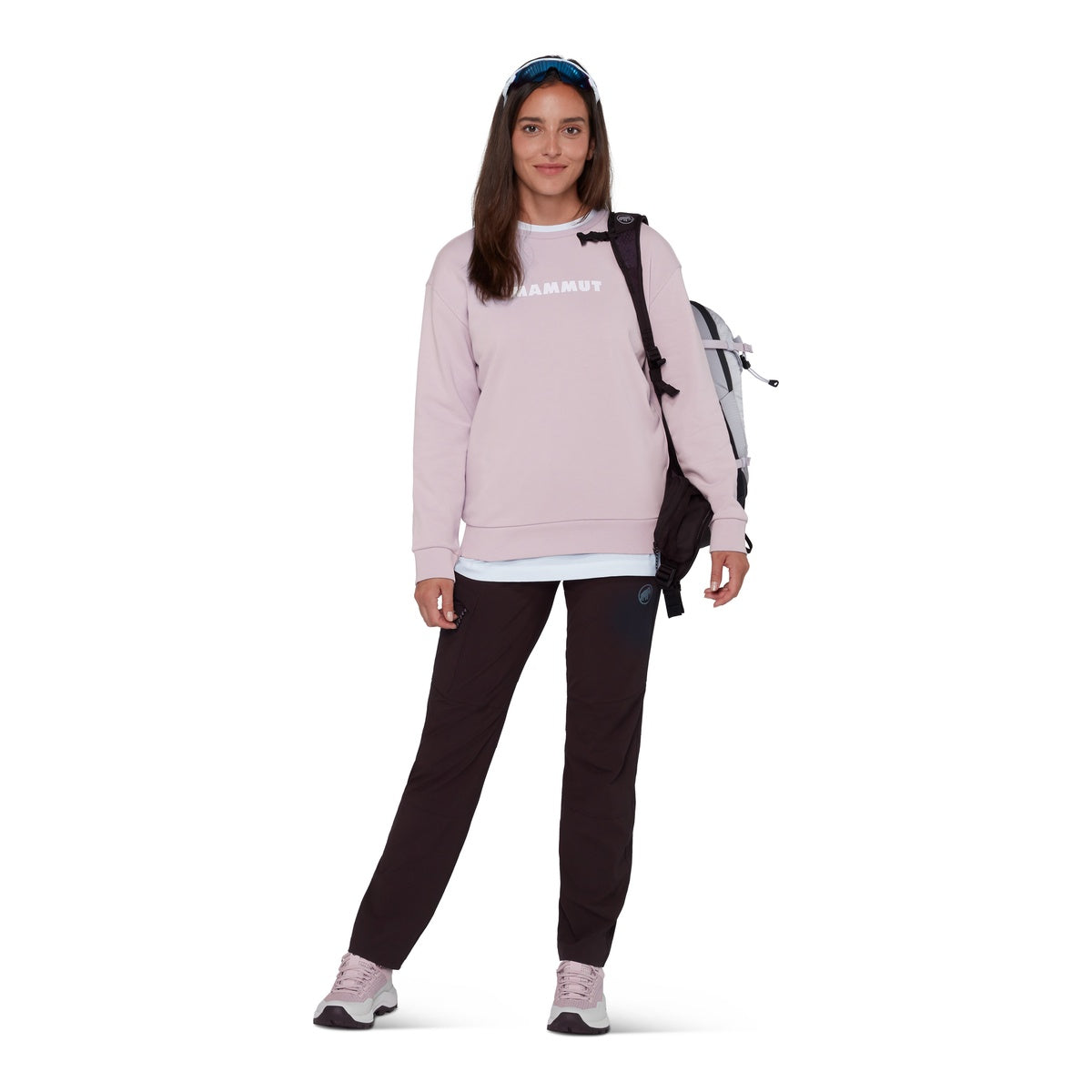 Bluza Femei Mammut Core ML Crew Neck Logo Alpine Calamint