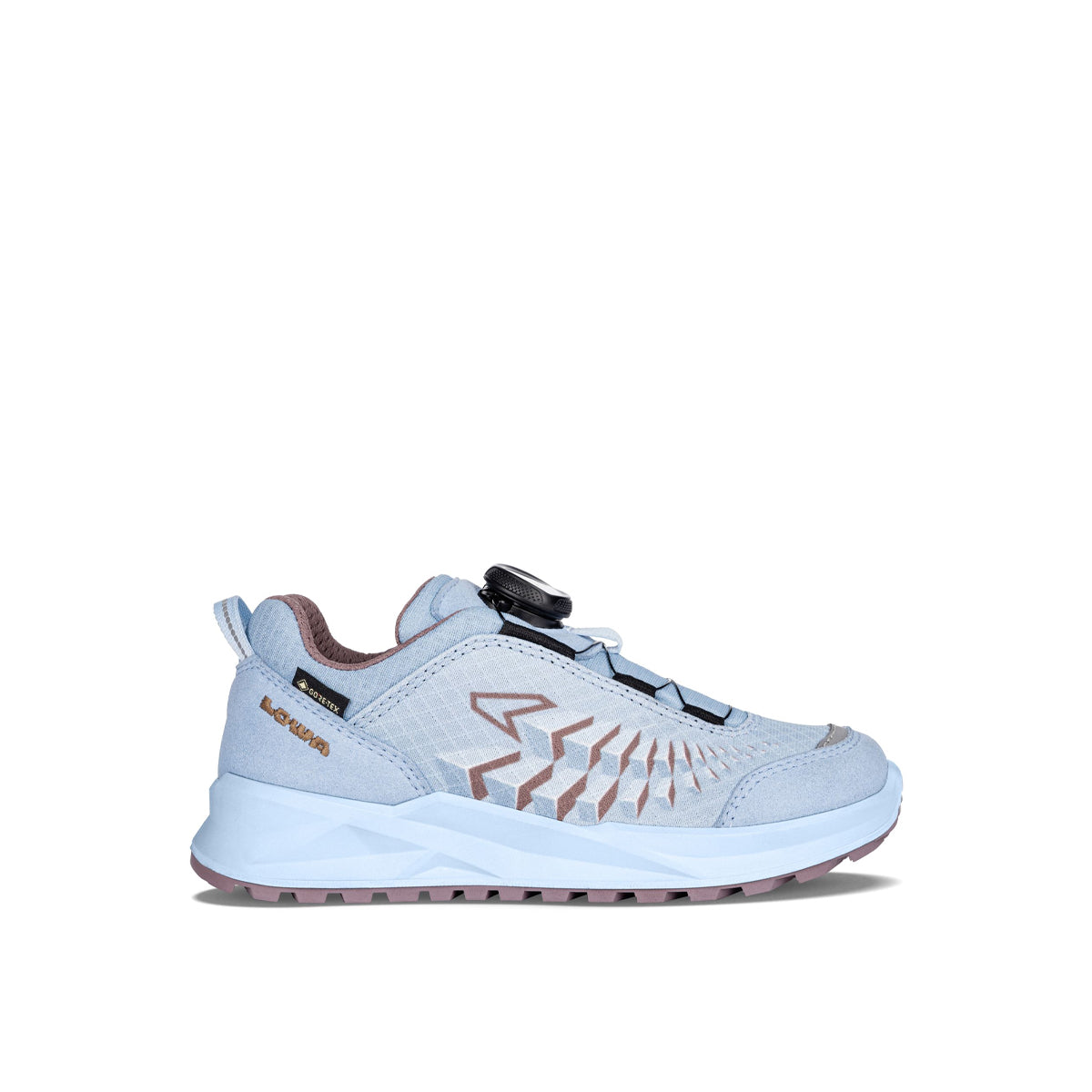 Pantofi Drumetie Copii Lowa Ferrox GTX Lo Ice Blue/Brown Rose