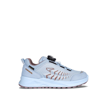 Pantofi Drumetie Copii Lowa Ferrox GTX Lo Ice Blue/Brown Rose