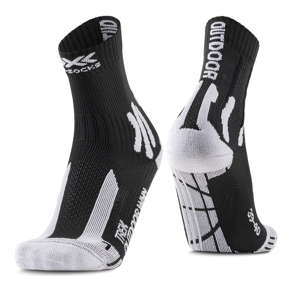 Sosete Drumetie Femei X-Bionic Trek Outdoor Wmn Opal Black/Arctic White