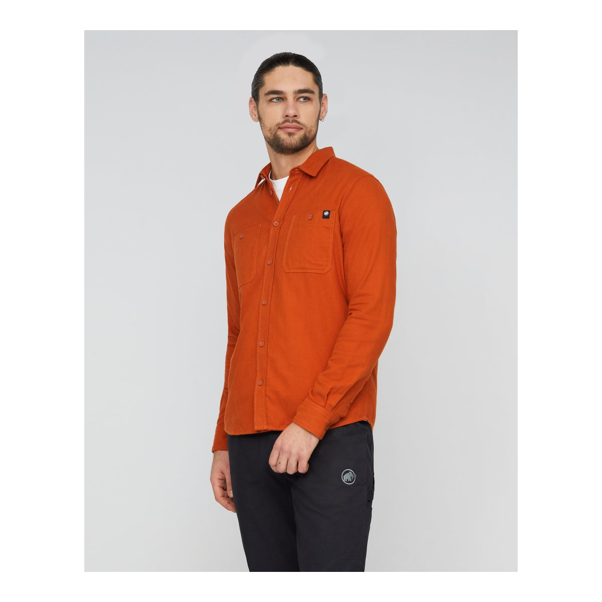 Camasa Barbati Mammut Alvra Plain Longsleeve Autumn Larice