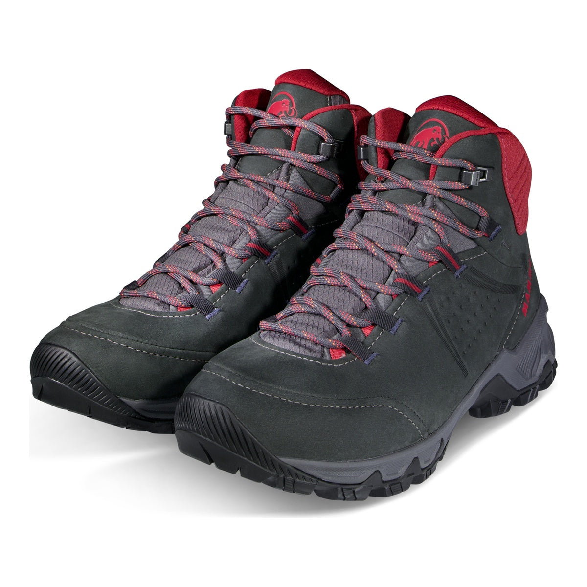 Bocanci Drumetie Femei Mammut Nova IV Mid GTX Black-Blood Red