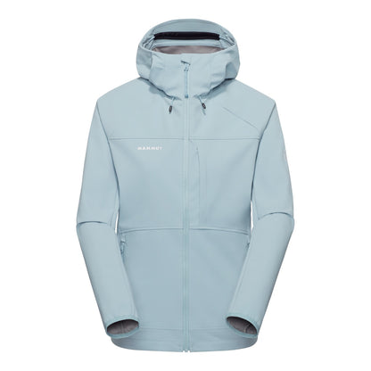Jacheta Softshell Femei Mammut Ultimate Comfort So Hooded Nebla