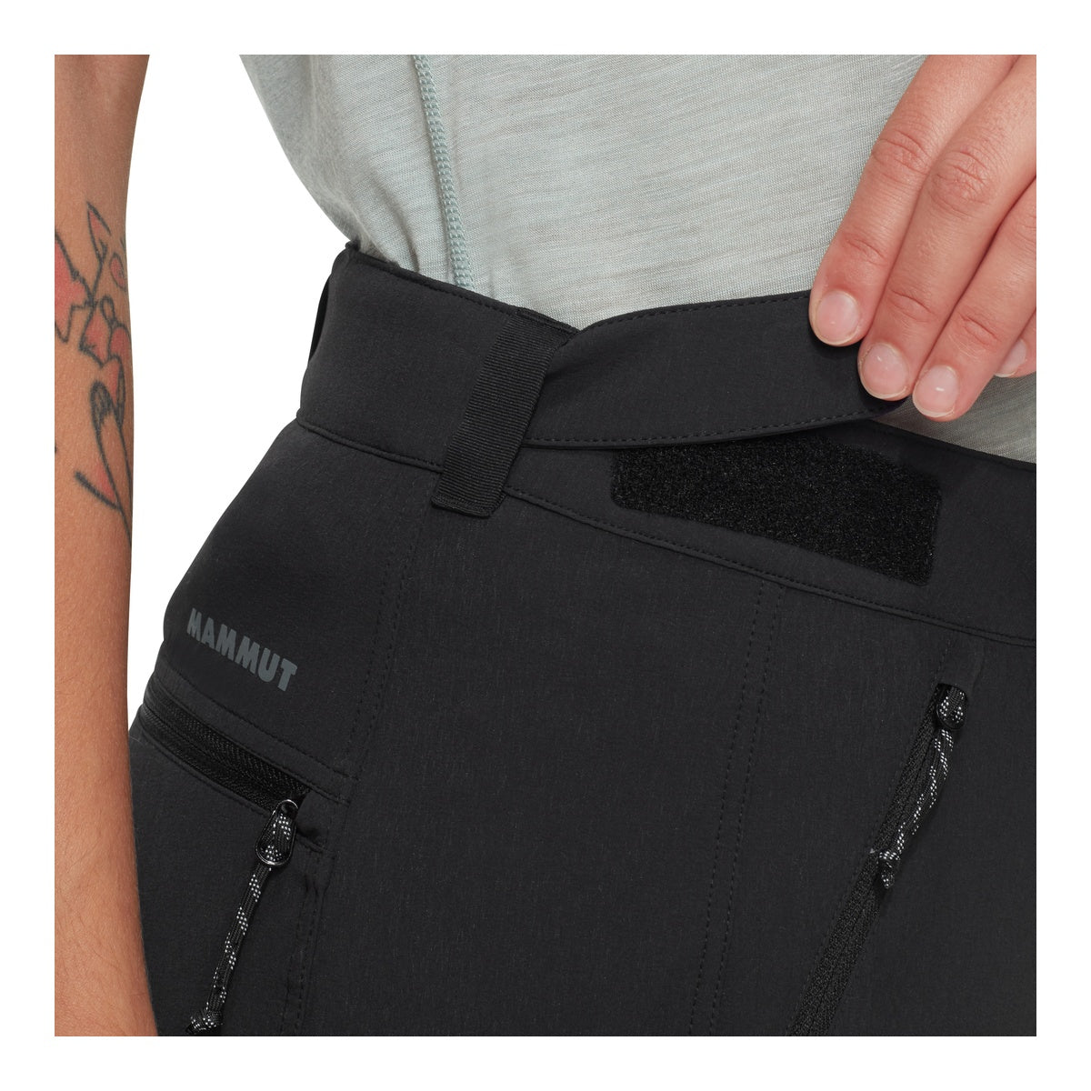 Pantaloni Zip-Off Femei Mammut Runbold IV Zip Off Black