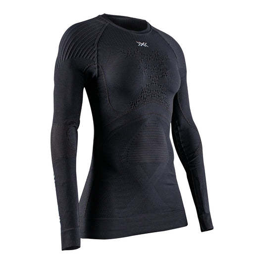 Bluza Femei X-Bionic Energy Accumulator 4.0 Lg Sl Wmn Opal Black/Arctic White